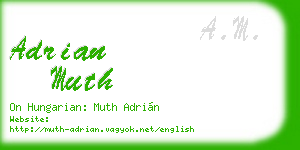 adrian muth business card